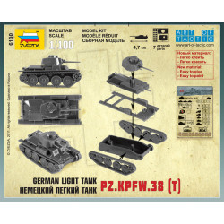 1:100 Zvezda 6130 - German light tank Pz.Kpfw 38 (t)