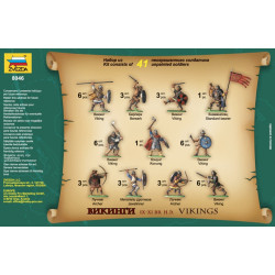 1:72 Zvezda 8046 Vikings, IX-XI m.ē.