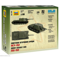 1:100 Zvezda 6207 Padomju pašgājējs lielgabals ISU-152