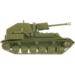 1:100 Zvezda 6239 - Padomju pašgājējs lielgabals SU-76M