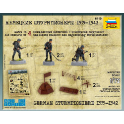 1:72 Zvezda 6110  Немецкие штурмпионеры 1939 - 1942
