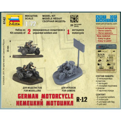 1:72 Zvezda 6142 Немецкий мотоцикл R-12