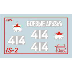 1:35 Zvezda 3524 - IS-2 Josifs Staļins padomju smagais tanks