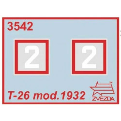 1:35 Zvezda 3542 - T-26 modelis 1932 padomju vieglais tanks