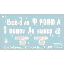 1:35 Zvezda 3602 - GAZ-AA padomju kravas automašīna Otrā pasaules kara laikā, 2 asis