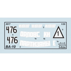 1:35 Zvezda 3617 - BA-10 padomju bruņumašīna