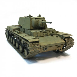 1:35 Zvezda 3624 KV-1 1940. gada padomju smagais tanks ar lielgabalu L-11
