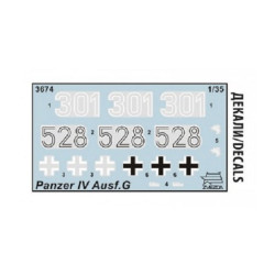 1:35 Zvezda 3674 - Panzer IV Ausf.G Немецкий средний танк