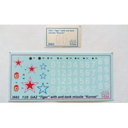 1:35 Zvezda 3682 ГАЗ-233014 с ракетным комплексом «Корнет Д»