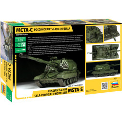 1:35 Zvezda 3630 Krievijas pašgājēja 152 mm artilērijas vienība Msta-S MSTA-S