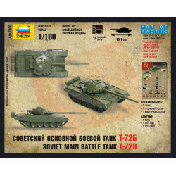 1:100 Zvezda 7400 T-72B Soviet Main Battle Tank