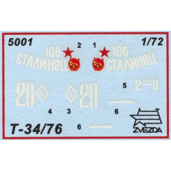 1:72 Zvezda 5001 Soviet Medium Tank T-34/76