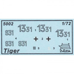 1:72 Zvezda 5002 German Heavy Tank TIGER I
