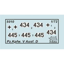 1:72 Zvezda 5010 - Pz.Kpfw.V Panther Ausf.D German Medium Tank
