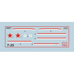 1:72 Zvezda 5061 T-35 Soviet Heavy Tank WW II
