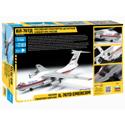 1:144 Zvezda 7029 Russian Ilyushin IL-76TD Emercom «MChS Russia» / Transport Aircraft