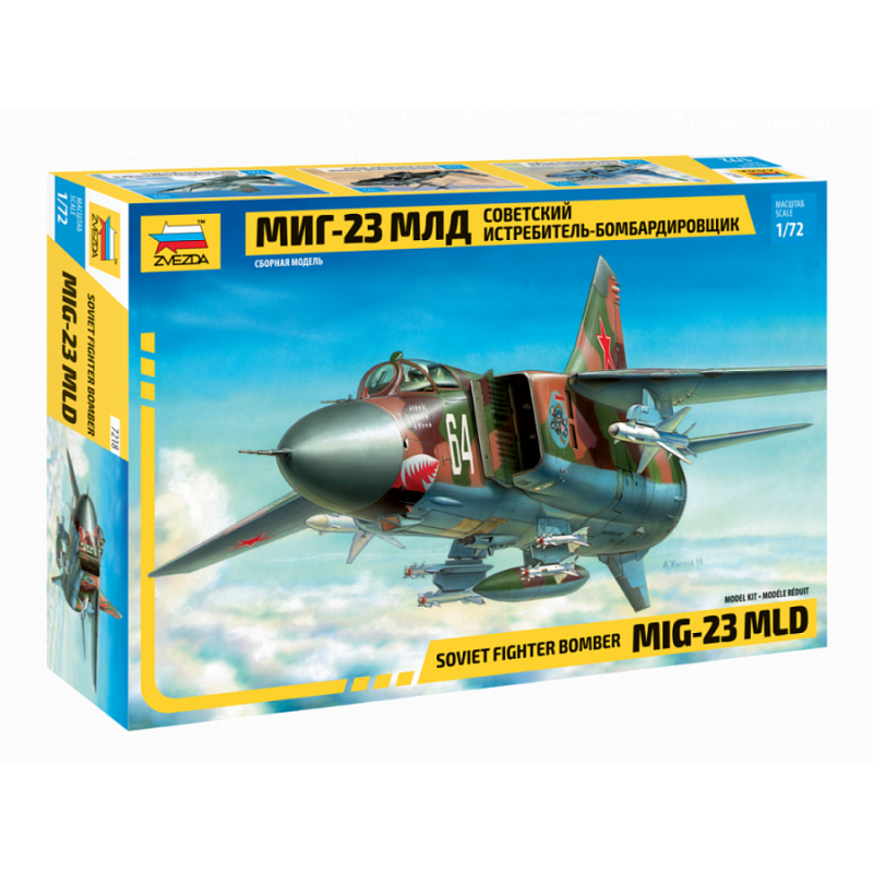 1:72 Zvezda 7218 MiG-23MLD FLOGGER Soviet Fighter-Bomber
