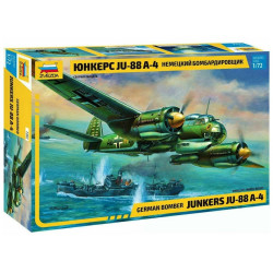 1:72 Zvezda 7282 Junkers Ju-88A4 German Bomber WW II