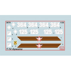 1:35 Zvezda 3670 T-14 Krievijas galvenais kaujas tanks