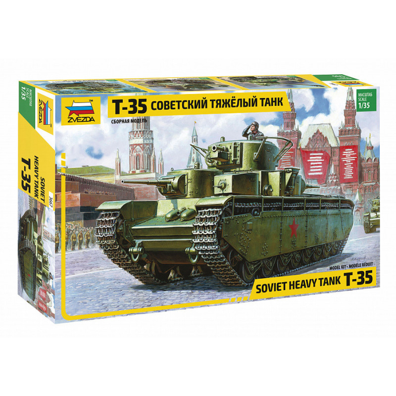 1:35 Zvezda 3667 - Padomju smagais tanks T-35
