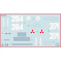 1:350 Zvezda 9025 K-19 padomju kodolzemūdene