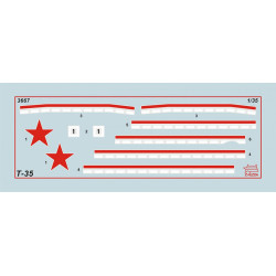 1:35 Zvezda 3667 - Padomju smagais tanks T-35