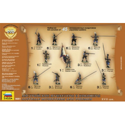 1:72 Zvezda 8061 - Austrian Musketeers and Pikemen 17th Century