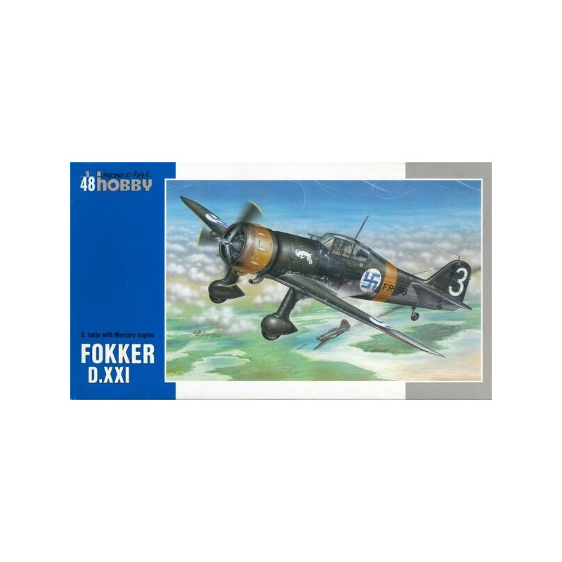 1:48 Special Hobby SH48078 - Fokker D.XXI 3. Sarja With Mercury Engine