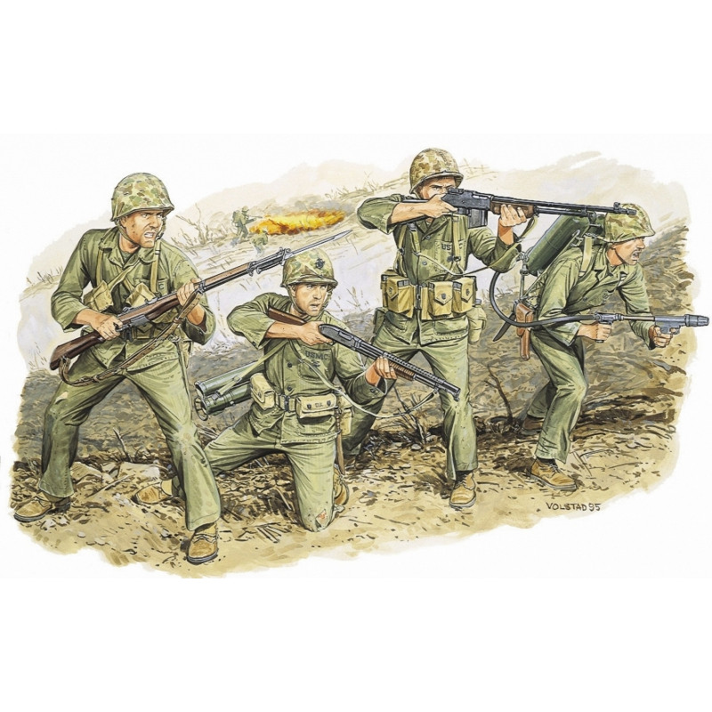 1:35 Dragon 6038  U.S. Marines (Iwo Jima 1945)