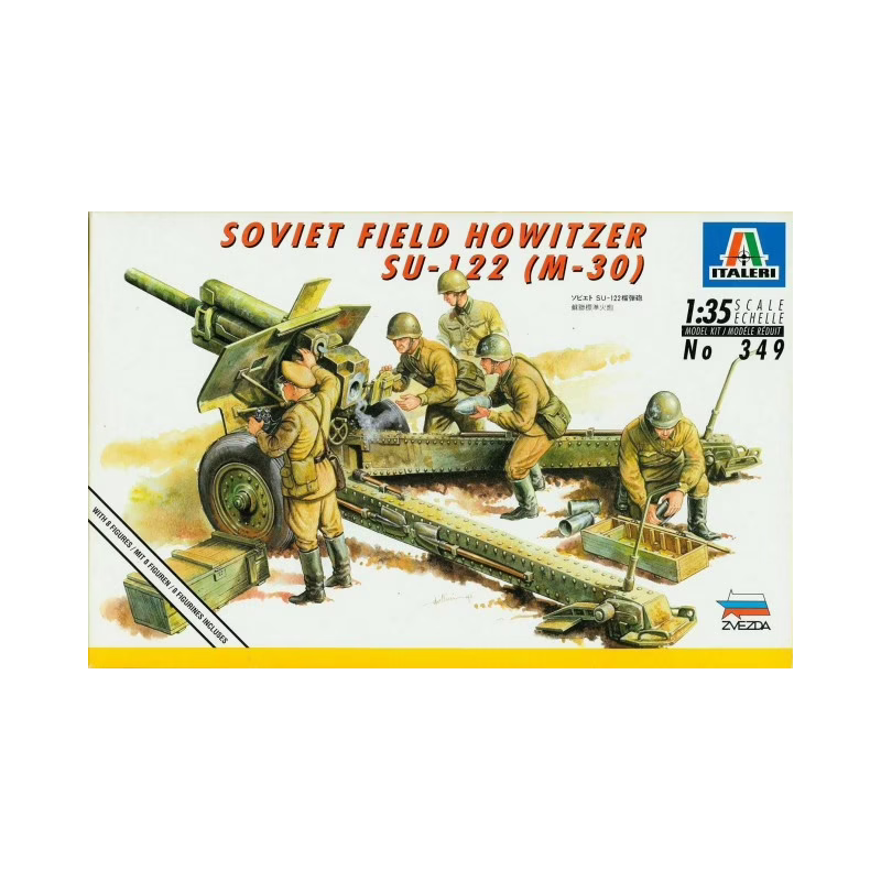 1:35 Italeri 349 - Soviet Field Howitzer SU-122 (M-30)