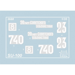 1:35 Zvezda 3688 Soviet SU-100 Tank Destroyer