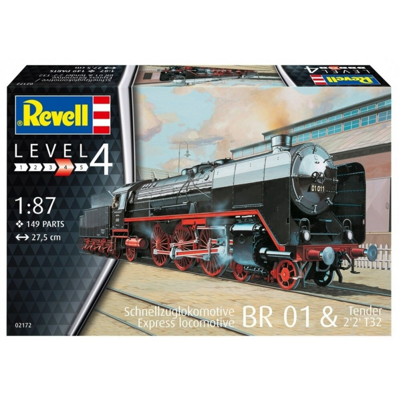 1:87 Revell 02172 - Express locomotive BR 01 with tender 2'2' T32