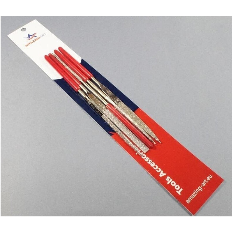 Amazing Art 18994 - Dimanta adatvīļu komplekts 5 gab. - Mini Diamond Files Set 5 pcs.