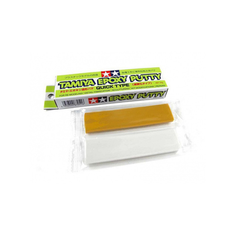 Tamiya 87051 - Divkomponentu epoksīda špaktele, 25 gr. - Epoxy putty (Quick Type), 25 gr.