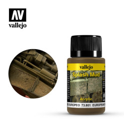Vallejo Weathering Effects 73.801 - Dubļu šļakatas Eiropa, 40 ml.
