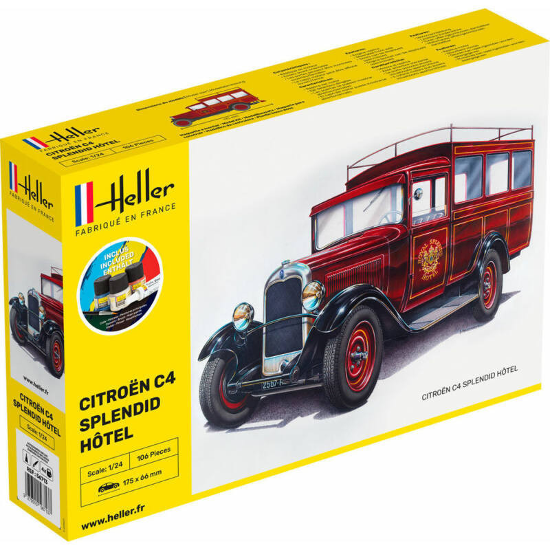 1:24 Heller 56713 - Citroen C4 "Splendid Hotel", Starter Set