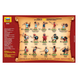 1:72 Zvezda 8005 - Греческая пехота V - IV вв. до н.э.