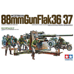 1:35 Tamiya 35017 - German 88mm Gun Flak 36/37 with 9 Figures