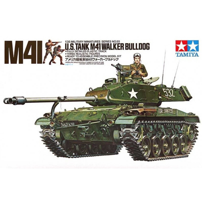 1:35 Tamiya  35055 - U.S. Tank M41 Walker Bulldog with 3 Figures