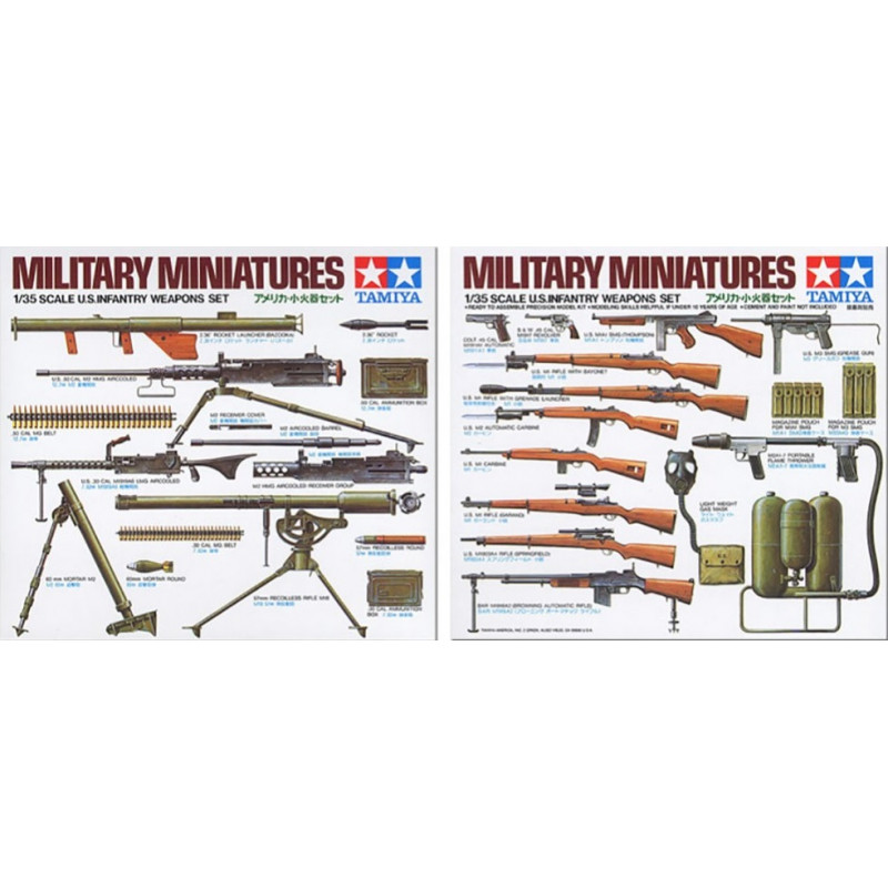 1:35 Tamiya 35121 - ASV kājnieku ieroči