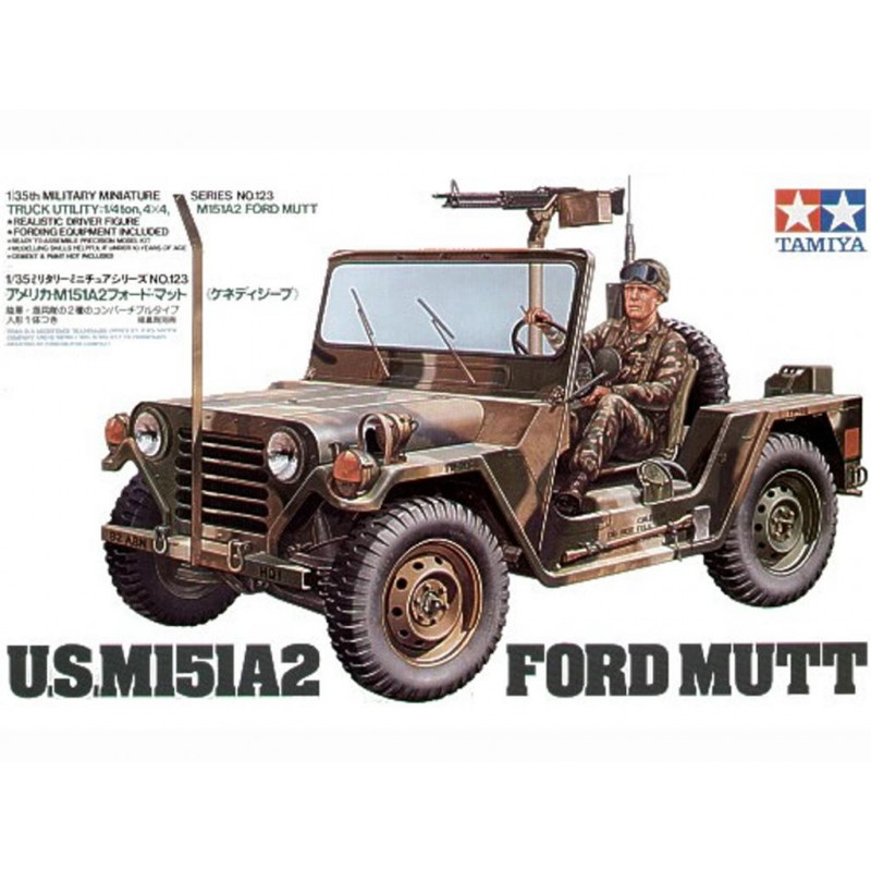 1:35 Tamiya 35123 - US M151A2 Ford Mutt Jeep with 1 Figure