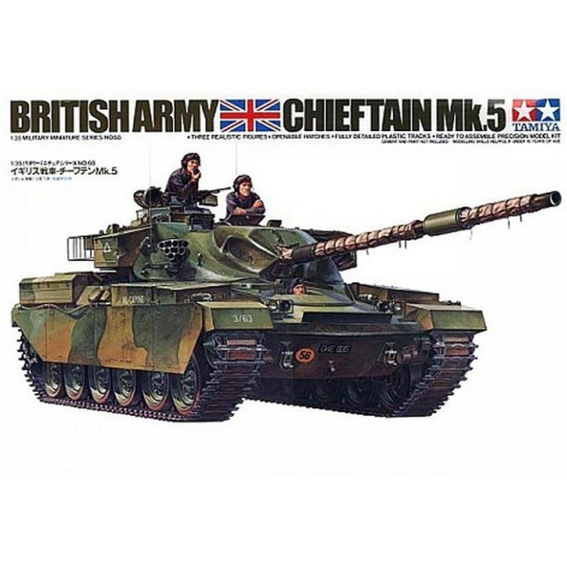 1:35 Tamiya 35068 - British Chieftain Mk.5 Tank with 3 figures