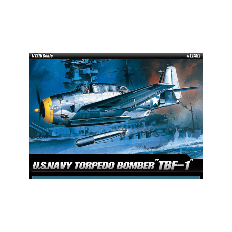 1:72 Academy 12452 - TBF-1 Avenger US Navy Torpedo Bomber