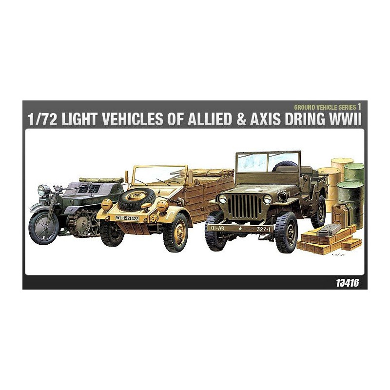 1:72 Academy 13416 - WWII Ground Vehicles Set