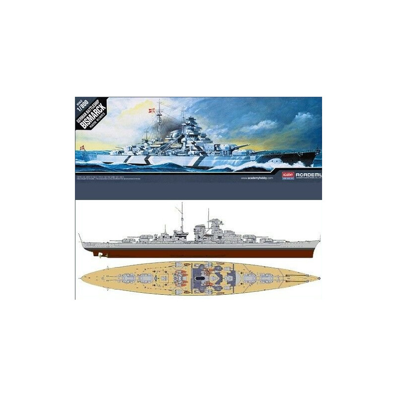 1:800 Academy 14218 - Battleship Bismarck