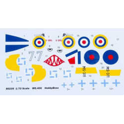 1:72 Hobby Boss 80235 - MS-406 French Fighter WW II