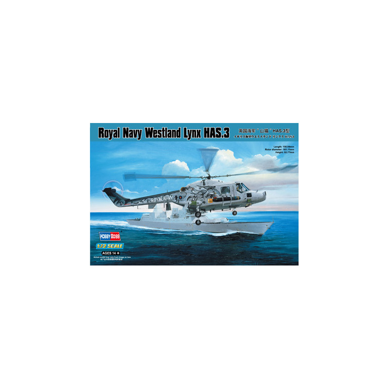 1:72 Hobby Boss 87237 - Helikopter Royal Navy Westland Lynx HAS.3