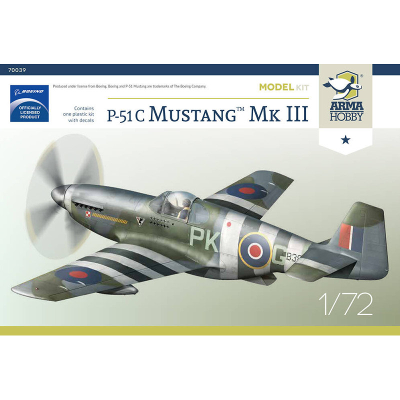 1:72 Arma Hobby 70039 - P-51C Mustang Mk.III