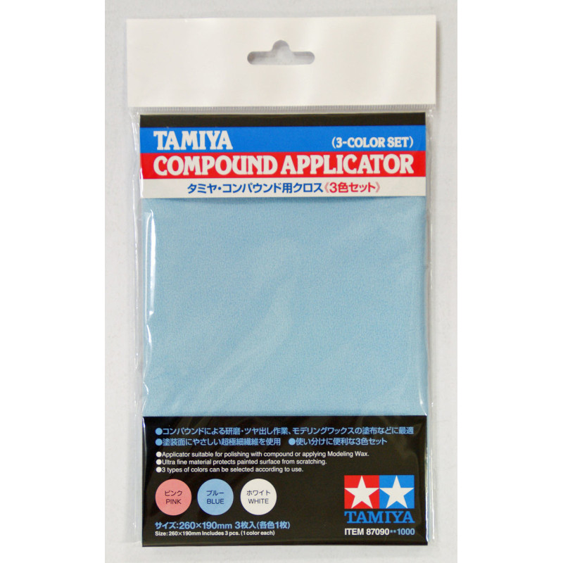 Tamiya 87090 - Салфетки для полировки x 3 - Compound Applicator Cloth