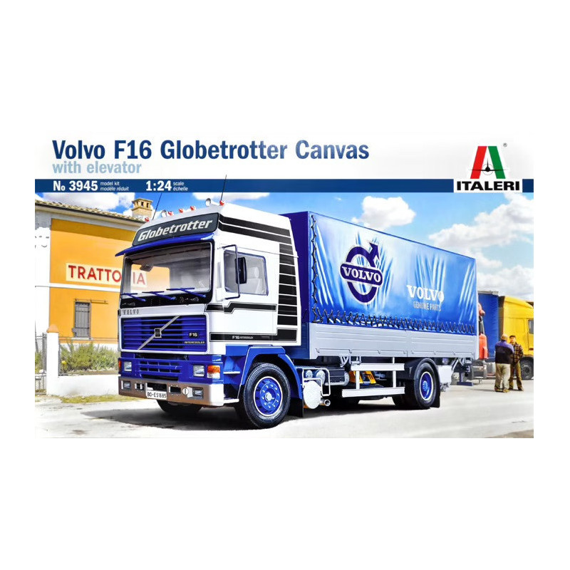 1:24 Italeri 3945 - Volvo F16 Globetrotter Canvas with Elevator